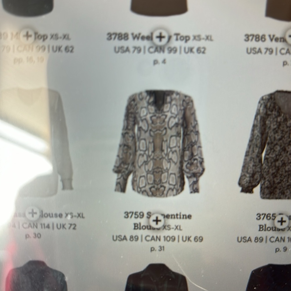 CAbi Serpentine Blouse 3759 Long Sleeve XS Snake Print - Picture 10 of 10